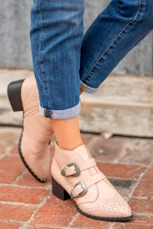 Wasco Double Buckle Studded Western Bootie